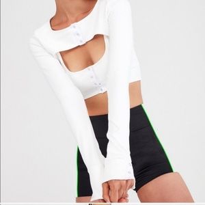 For Love + Lemons Avril Layered Top and Shorts Set